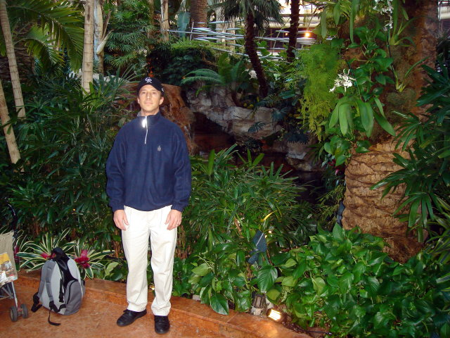 Greg in the Bellagio garden, Las Vegas, Nevada, 2009