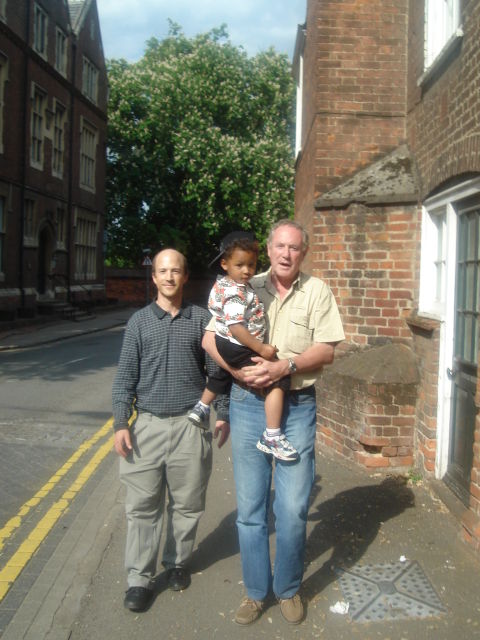 Greg and Joachim with Michael Hodd at Eton, Windsor, UK, 2008