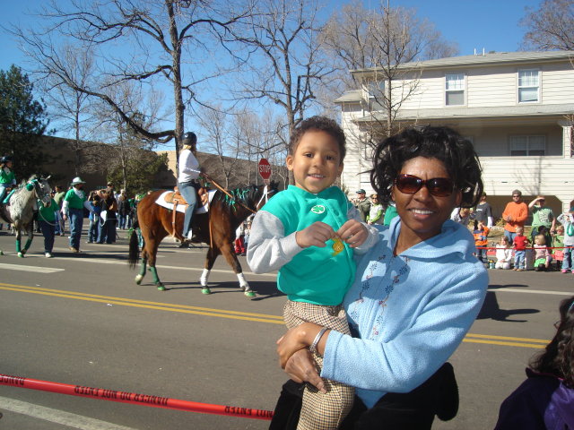 Joanitha and Joachim on St. Patrick's Day, Fort Collins, Colorado, 2009