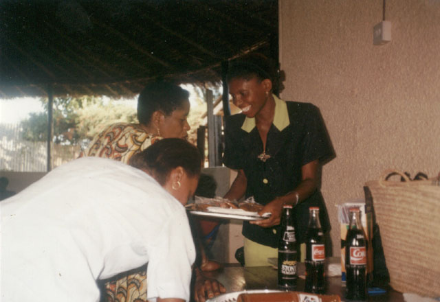 Joanitha with Johanitha and Sawiya, Bukoba, Tanzania, 2001
