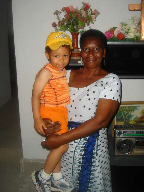 Joachim with great aunt Veronica, Dar es Salaam, Tanzania, 2008