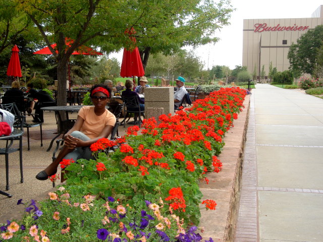 Joanitha at Budweiser brewery, Fort Collins, Colorado, 2008
