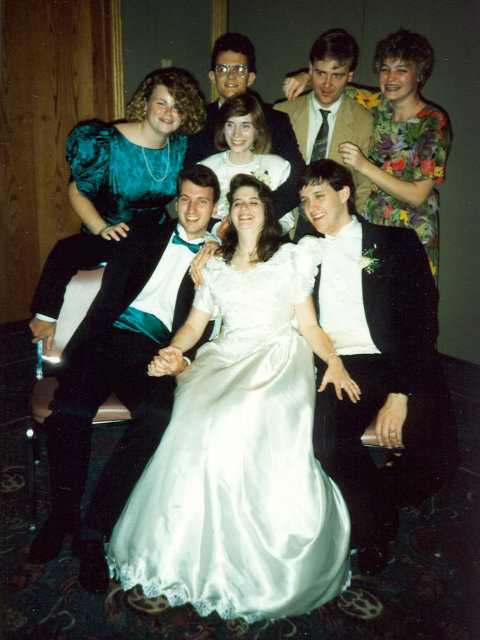 Paula's wedding, Indianapolis, Indiana, 1990