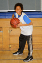 Joachim in basketball uniform, Dunn Elementary, Fort Collins, Colorado, 2015