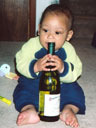 Joachim and wine bottle, Fort Collins, Colorado, 2005