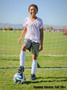 Joachim with soccer ball, Fort Collins, Colorado, 2014