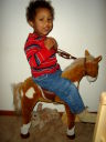 Joachim on his horse, Fort Collins, Colorado, 2008