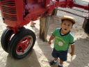 Joachim by a tractor, Lee Martinez Park, Fort Collins, Colorado, 2008